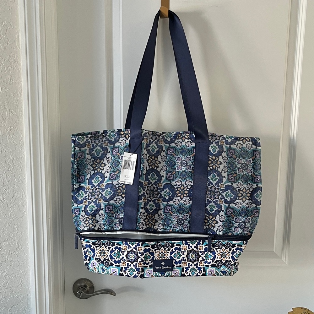 Vera Bradley Lisbon Medallion Cool Mesh Dual Compartment Tote NWT